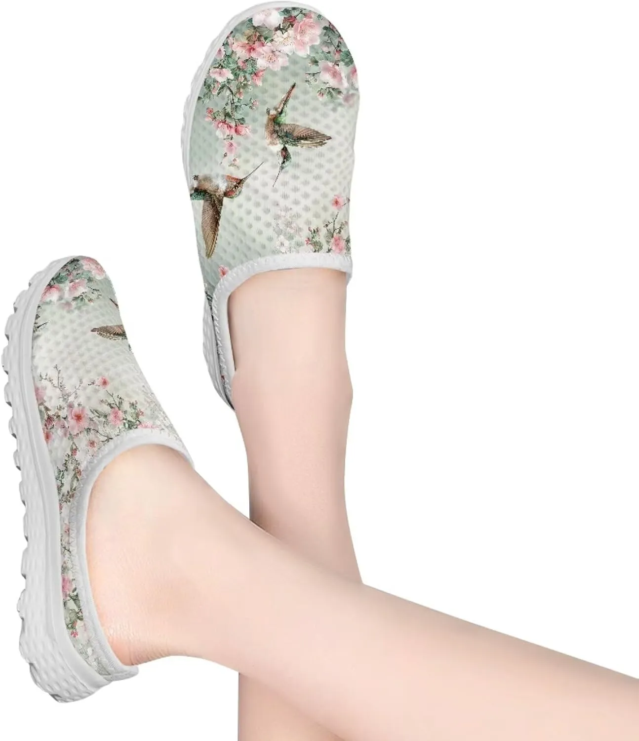Mesh Kint Mule Shoes for Women Slip on Flats Arch Support Garden Clogs Comfort Slide Sandal Slippers
