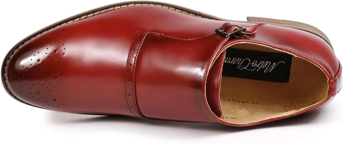 Metrocharm MC112 Men's Monk Strap Slip-On Loafers Dress Shoe