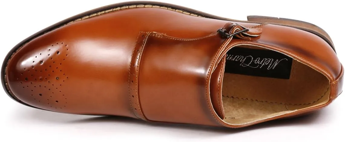 Metrocharm MC112 Men's Monk Strap Slip-On Loafers Dress Shoe
