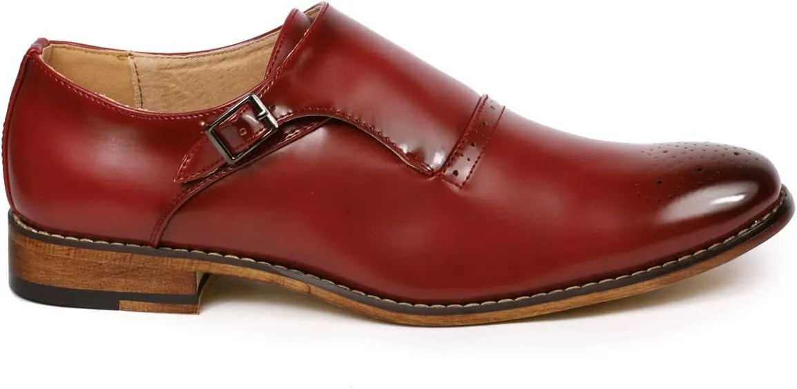 Metrocharm MC112 Men's Monk Strap Slip-On Loafers Dress Shoe