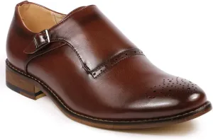 Metrocharm MC112 Men's Monk Strap Slip-On Loafers Dress Shoe