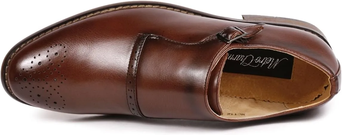 Metrocharm MC112 Men's Monk Strap Slip-On Loafers Dress Shoe