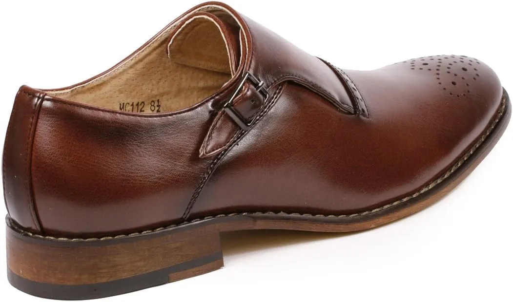 Metrocharm MC112 Men's Monk Strap Slip-On Loafers Dress Shoe