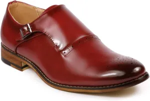 Metrocharm MC112 Men's Monk Strap Slip-On Loafers Dress Shoe