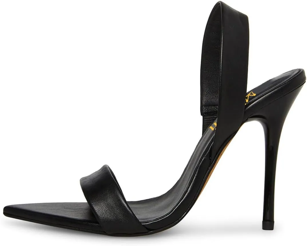 miss left Women's Edgy Stiletto High Heels Pointed Open Toe Sandals Slingback Strap Slip On Night Club Pumps Shoes Size 4-16 US