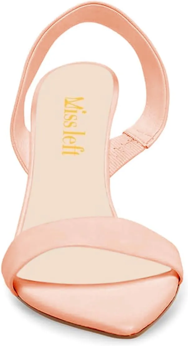 miss left Women's Edgy Stiletto High Heels Pointed Open Toe Sandals Slingback Strap Slip On Night Club Pumps Shoes Size 4-16 US