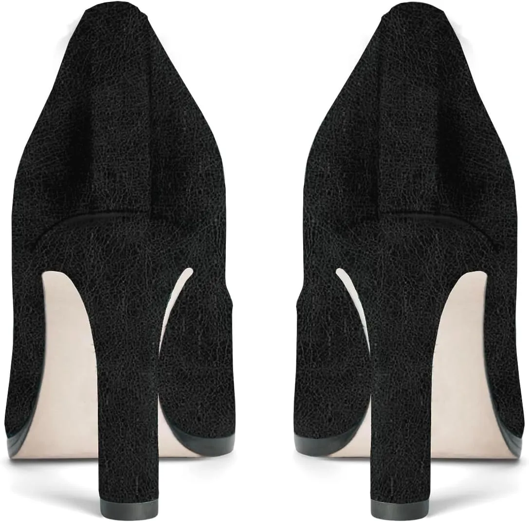 MOOMMO Women Bow Stiletto Heel Pumps Velvet Square Toe Slip On Stiletto High Heels 3 inch Elegant Bow Dress Pumps Wedding Bridal Evening Party Stilettos Loafers 4-11 M US