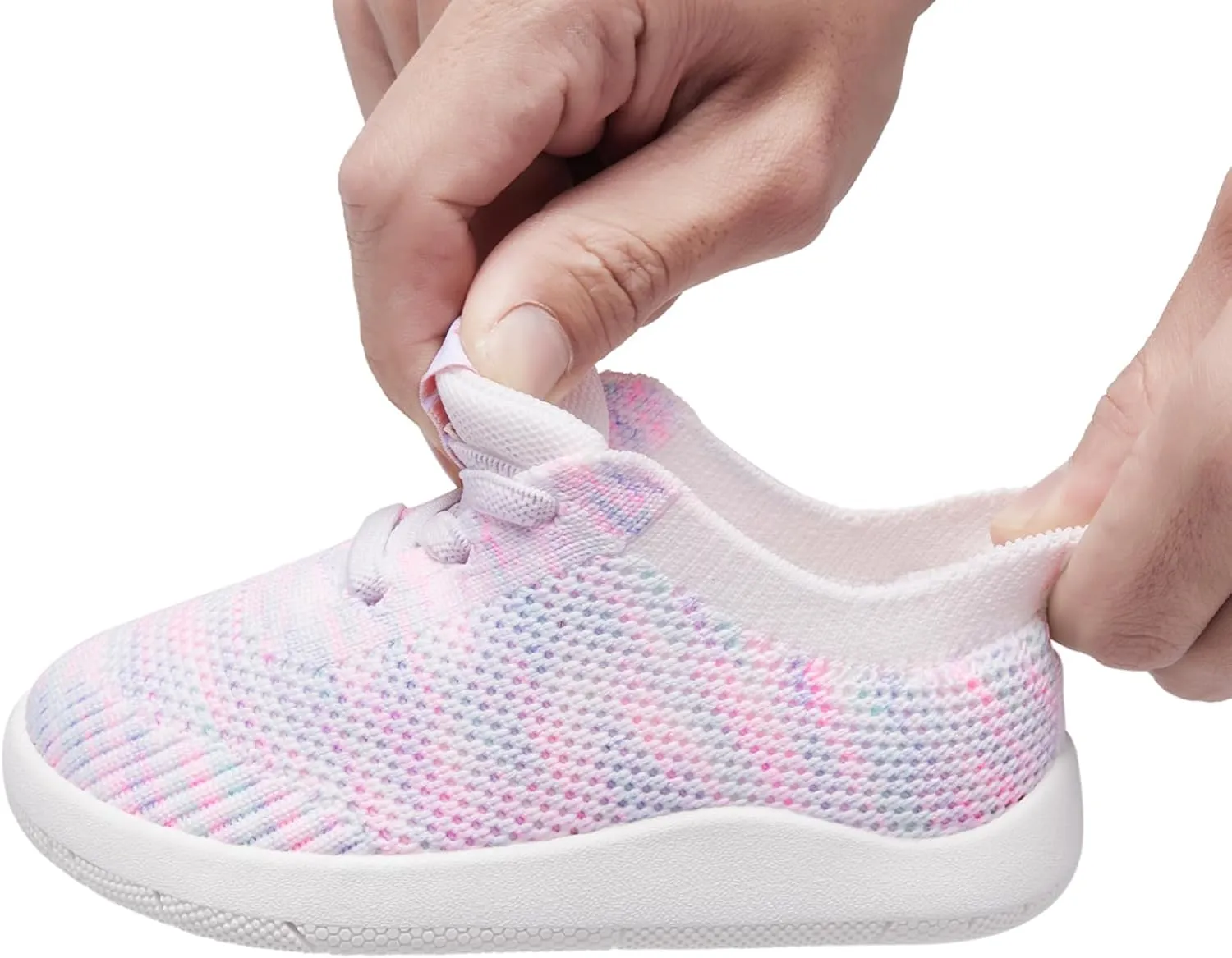 MORENDL Toddler Wide Toe Box Barefoot Shoes Baby First Walking Shoes Boys Girls Non-Slip Zero Drop Minimalist Sneakers
