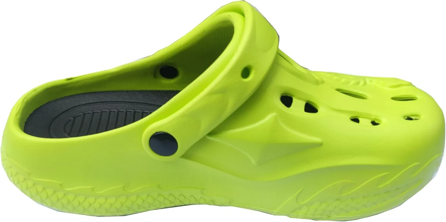 Mr Right Women's Closed Toe Mules Men's Work Clogs Slip Resistant Foam Beach Shoes Waterproof Garden Clogs with Thick Sole Arch Support
