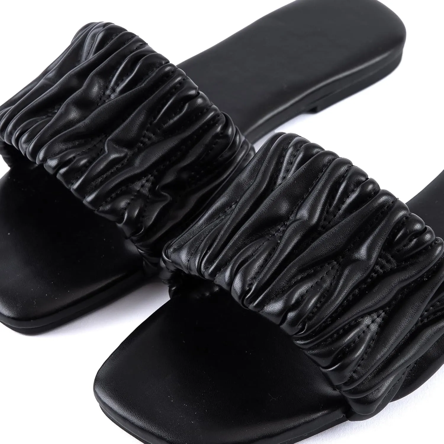Mtzyoa Women Flat Sandals Braided Leather Nude Summer Dressy Fashion Evening Party Wedding Sandals