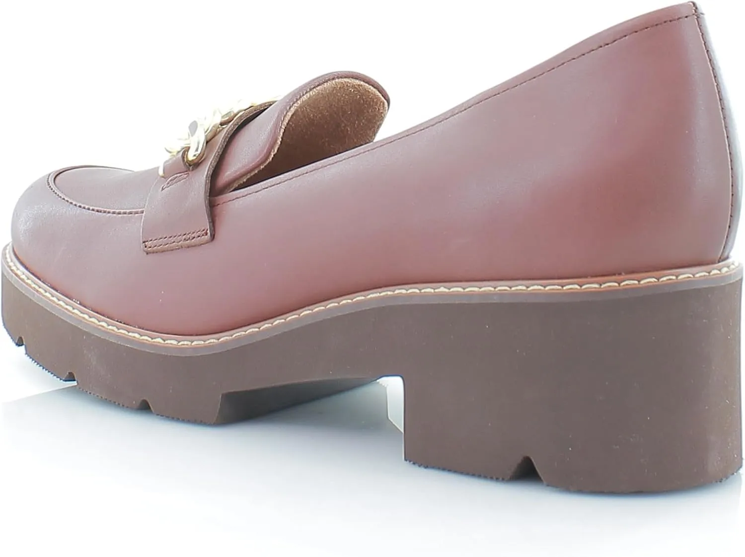Naturalizer Women's Desi Chain Detail Lug Sole Heel Loafer
