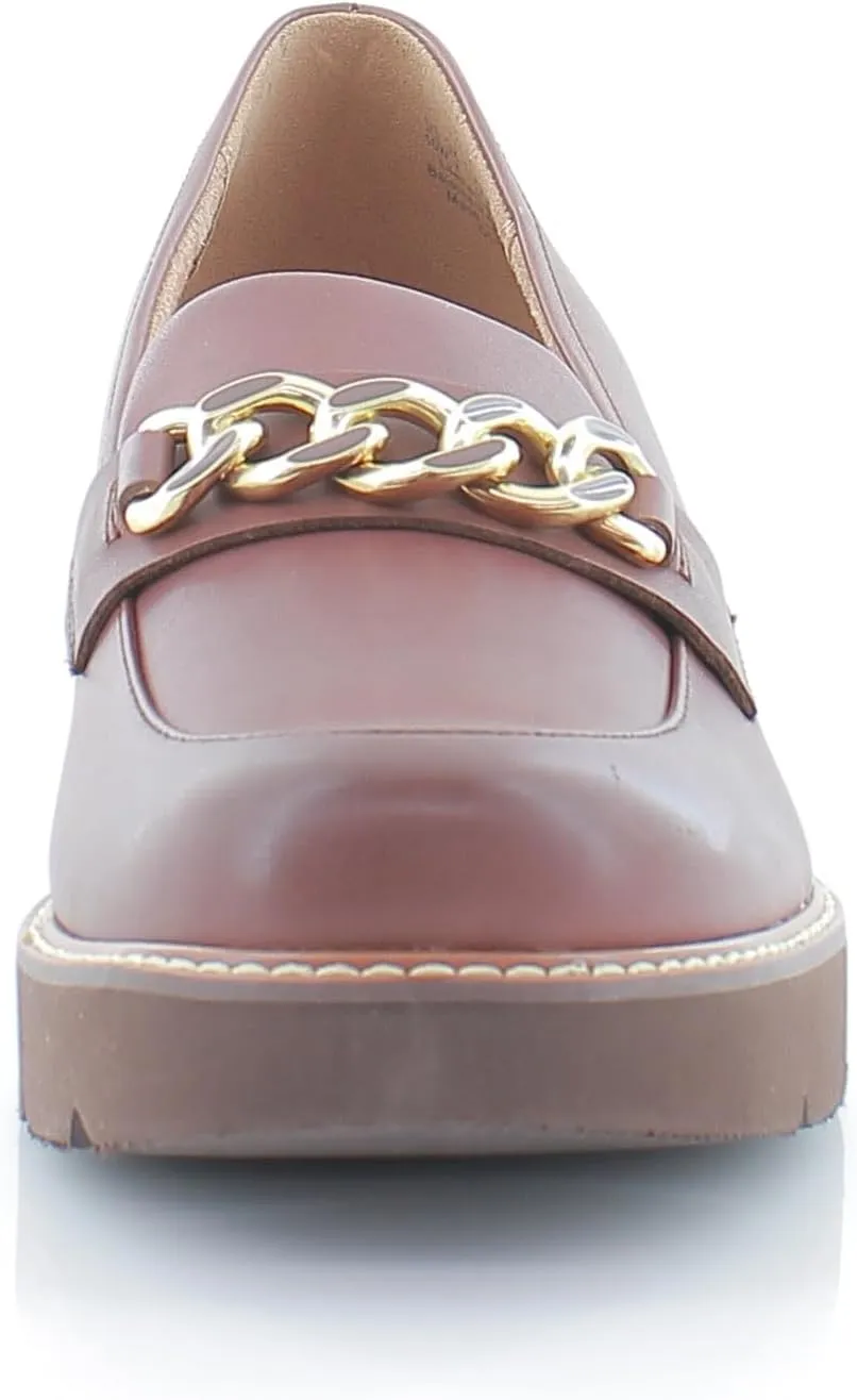Naturalizer Women's Desi Chain Detail Lug Sole Heel Loafer