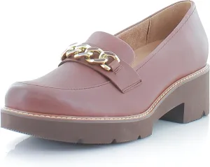 Naturalizer Women's Desi Chain Detail Lug Sole Heel Loafer