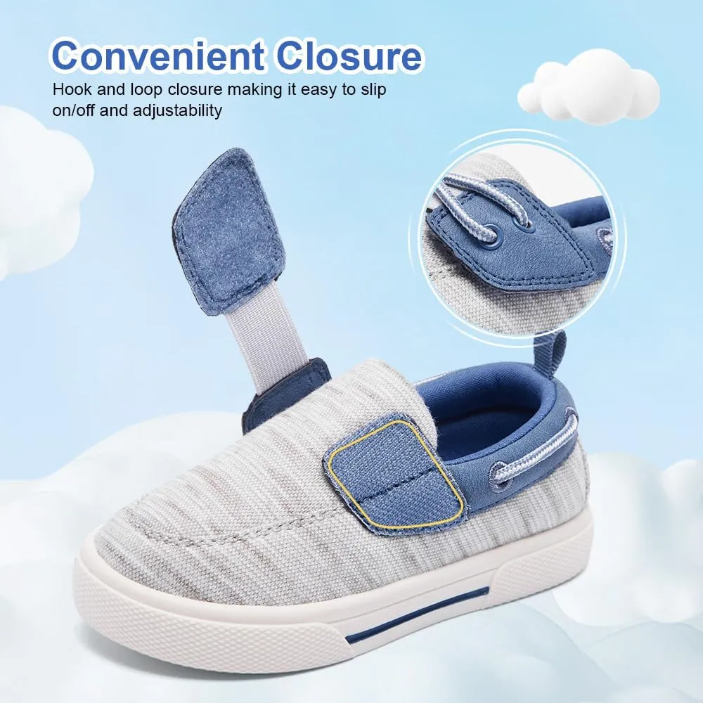 nerteo Toddler Boys & Kids Dress Boat Loafers School Shoes Girls Slip on Sneakers (Toddler/Little Kid)