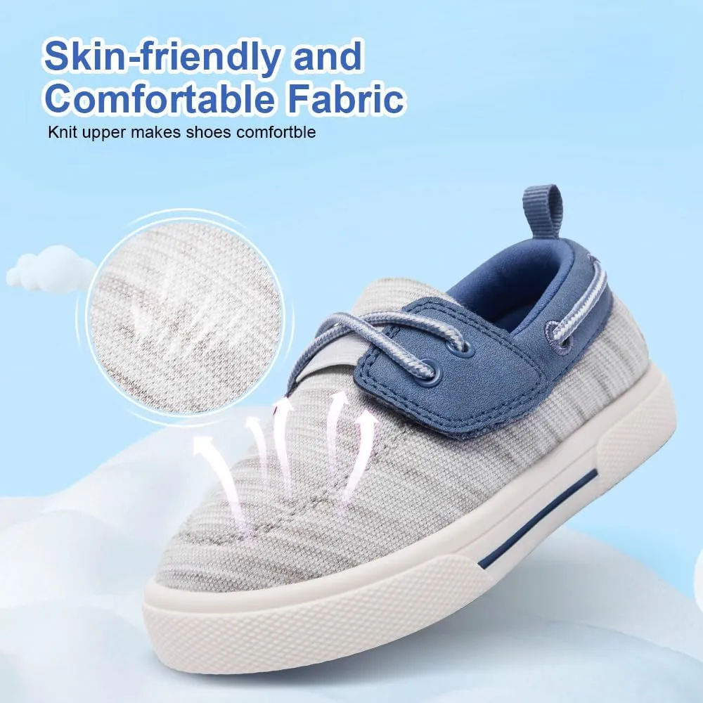 nerteo Toddler Boys & Kids Dress Boat Loafers School Shoes Girls Slip on Sneakers (Toddler/Little Kid)
