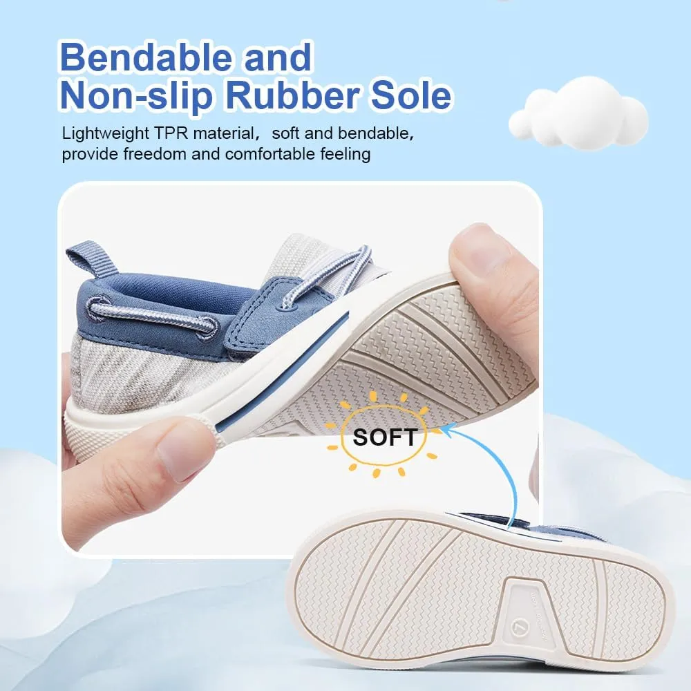 nerteo Toddler Boys & Kids Dress Boat Loafers School Shoes Girls Slip on Sneakers (Toddler/Little Kid)