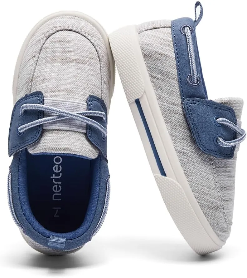 nerteo Toddler Boys & Kids Dress Boat Loafers School Shoes Girls Slip on Sneakers (Toddler/Little Kid)