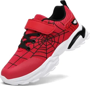 Nihaoya Kids Athletic Shoes Breathable Lightweight Sneakers for Boys & Girls Non-Slip Running Tennis Shoes with Web Pattern Design & Flexible Sole
