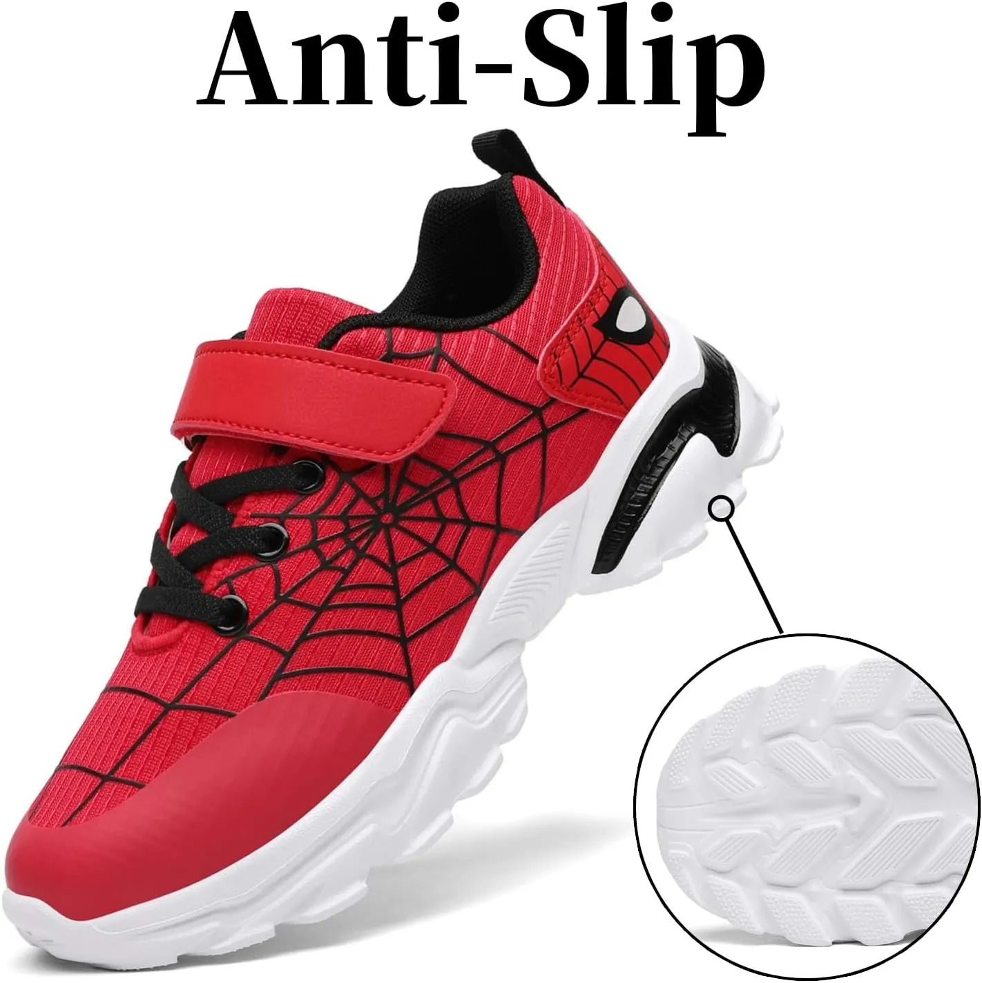 Nihaoya Kids Athletic Shoes Breathable Lightweight Sneakers for Boys & Girls Non-Slip Running Tennis Shoes with Web Pattern Design & Flexible Sole