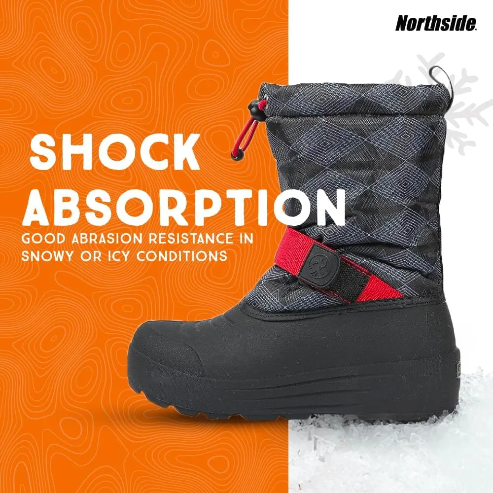 Northside Frosty Insulated Winter Snow Boots for Girls and Boys with Rugged, Water Resistant Nylon Upper, Quick-Drying Lining, Removable EVA Insole, and Durable TPR Outsole
