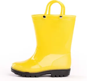 NORTY PVC Rain Boots for Kids - Waterproof PVC Boots Boys and Girls Solid & Printed Rainboots for Toddlers and Kids