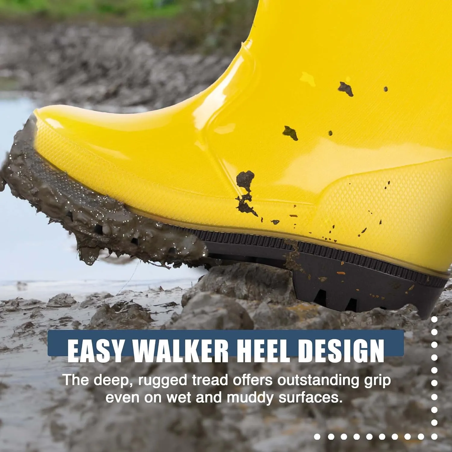 NORTY PVC Rain Boots for Kids - Waterproof PVC Boots Boys and Girls Solid & Printed Rainboots for Toddlers and Kids