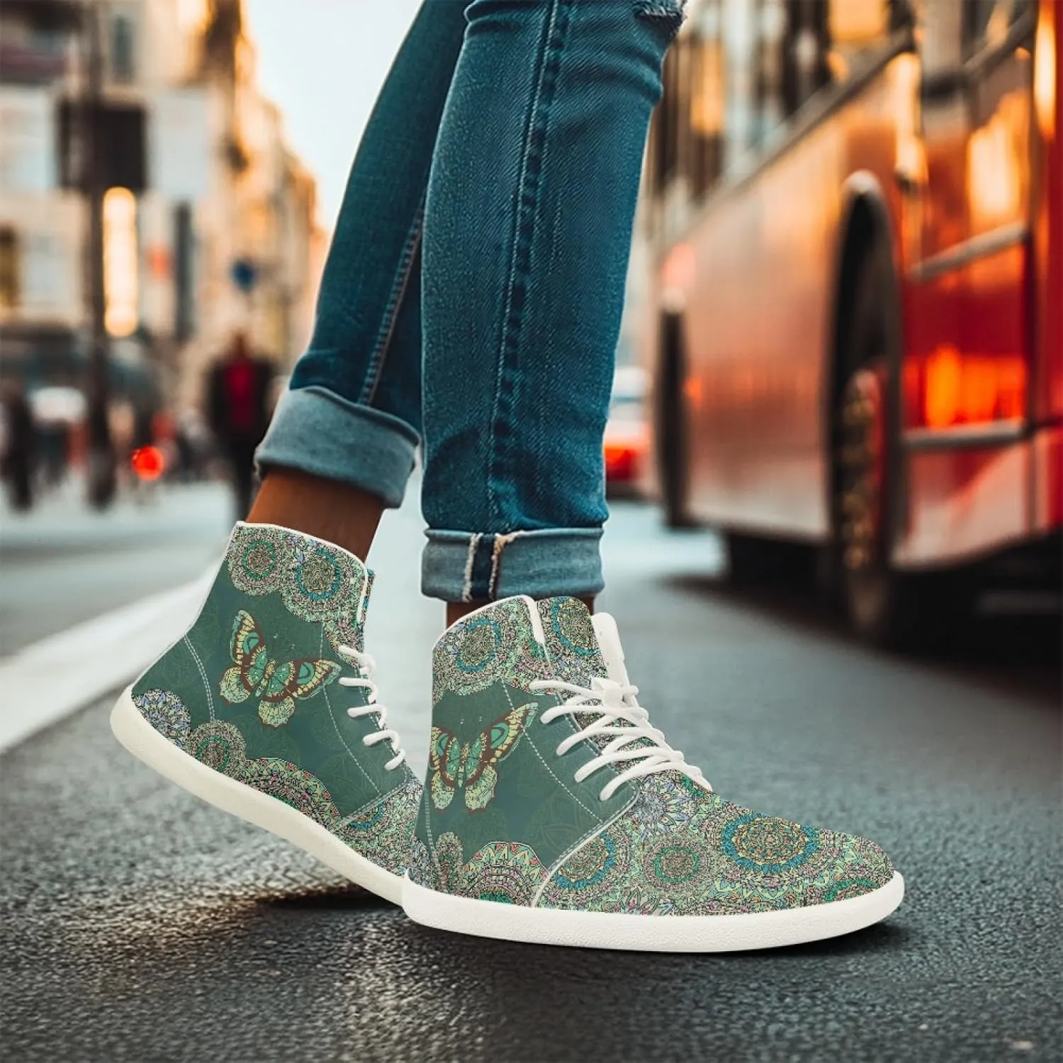 Novelty Barefoot Shoes Men's Women's PU Leather Zero Drop Sole Trail Running Flat Minimalist Sneakers Athletic Shoes