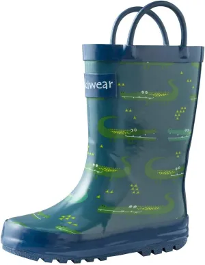 OAKI Toddler Rain Boots - Perfect Kids Rain Boots for Any Weather - Durable Rubber Baby Rain Boots Keep Little Feet Dry, Lightweight Waterproof with Easy-on Handle