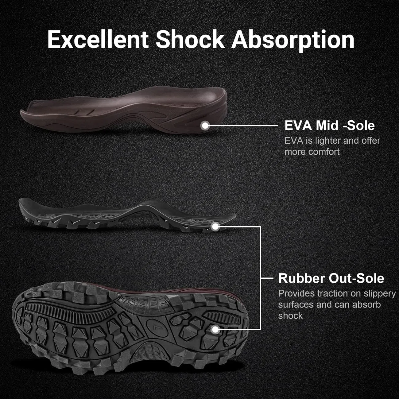 Obcursco Mens Rain Boots, Insulated 6mm Neoprene Rubber Boots for Men and Women Waterproof, Durable Hunting Boots Great for Cold Weather, Farm Working and Fishing