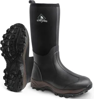 Obcursco Mens Rain Boots, Insulated 6mm Neoprene Rubber Boots for Men and Women Waterproof, Durable Hunting Boots Great for Cold Weather, Farm Working and Fishing
