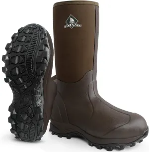 Obcursco Mens Rain Boots, Insulated 6mm Neoprene Rubber Boots for Men and Women Waterproof, Durable Hunting Boots Great for Cold Weather, Farm Working and Fishing
