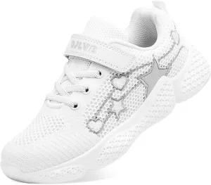 OJLVB Boys Girls Sneakers, Kids Tennis Running Shoes, Athletic Walking Gym Trail Shoe Breathable Lightweight
