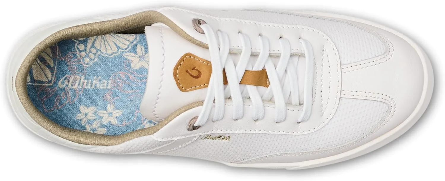 OLUKAI Kilea Women's Everyday Sneaker, Classic Lace-Up Design & Countoured Footbed, Comfort Fit & Wet Grip Rubber Soles, Durable & Supportive