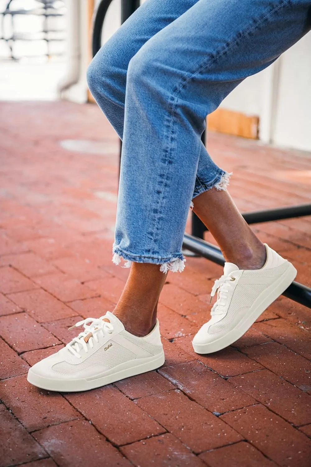 OLUKAI Kilea Women's Everyday Sneaker, Classic Lace-Up Design & Countoured Footbed, Comfort Fit & Wet Grip Rubber Soles, Durable & Supportive