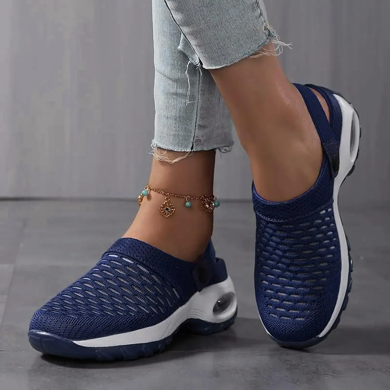 Orthopedic Clogs for Women Air Cushion Nurse Mules Clogs Comfort Walking Platform Slippers Lightweight Womens Sandals