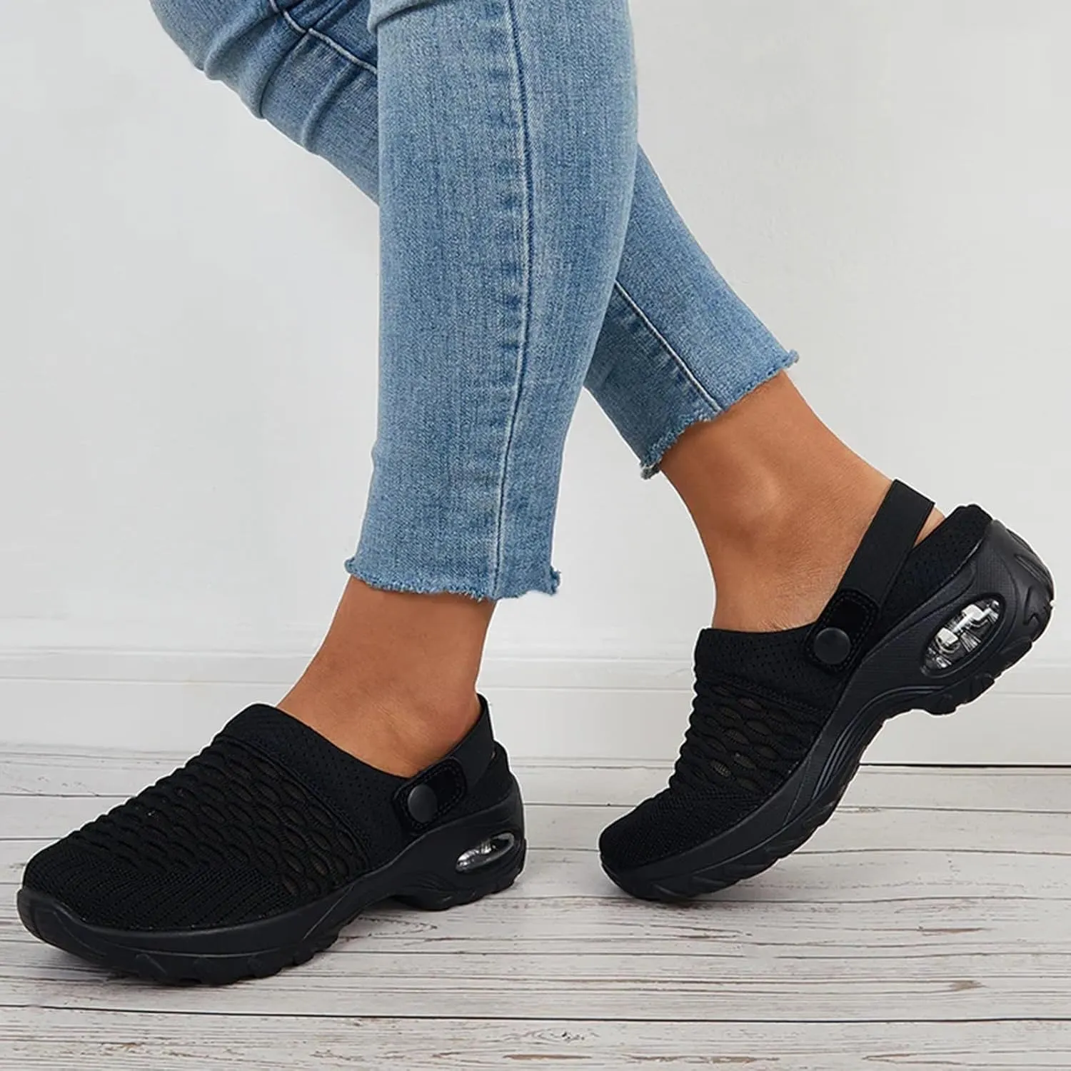 Orthopedic Clogs for Women Air Cushion Nurse Mules Clogs Comfort Walking Platform Slippers Lightweight Womens Sandals