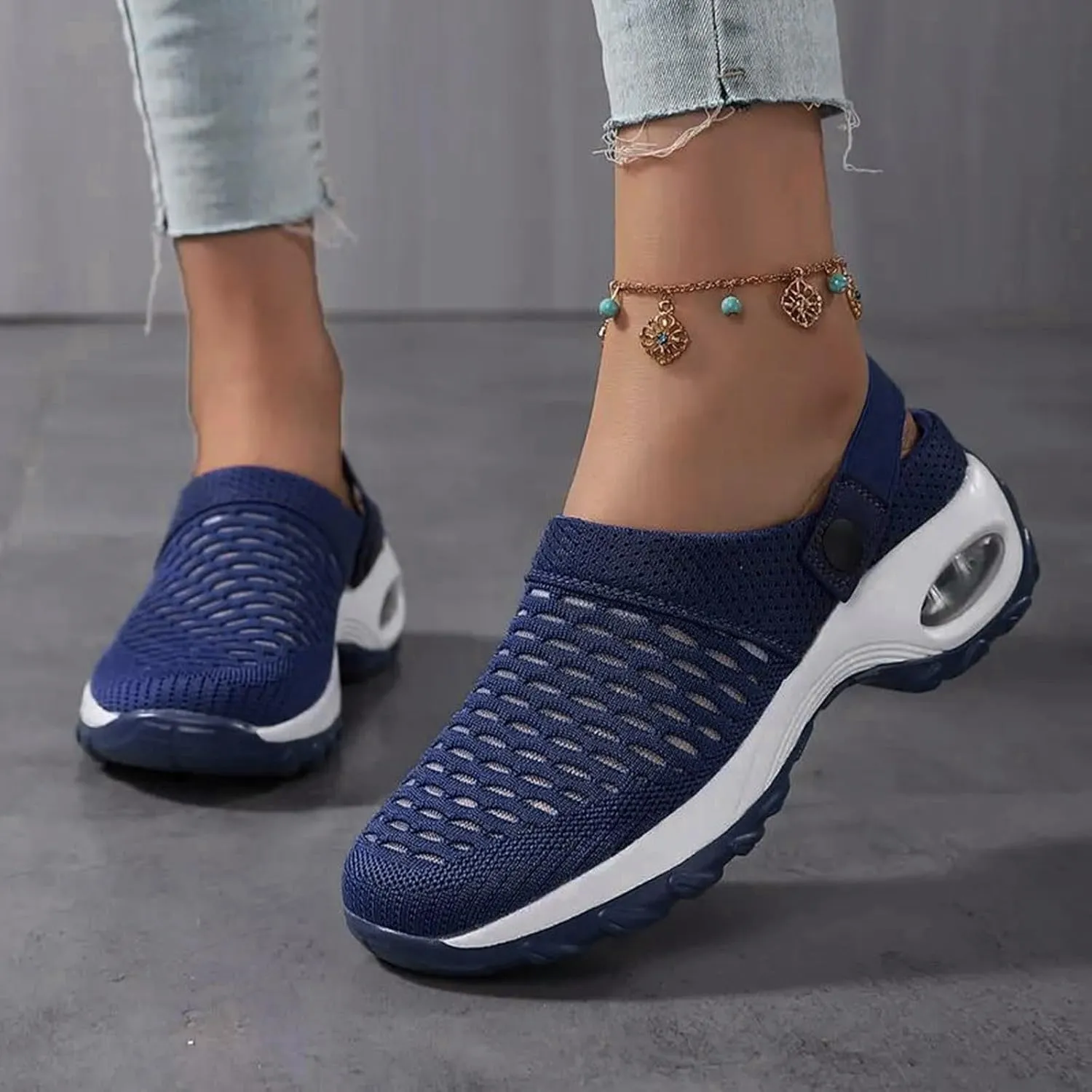 Orthopedic Clogs for Women Air Cushion Nurse Mules Clogs Comfort Walking Platform Slippers Lightweight Womens Sandals