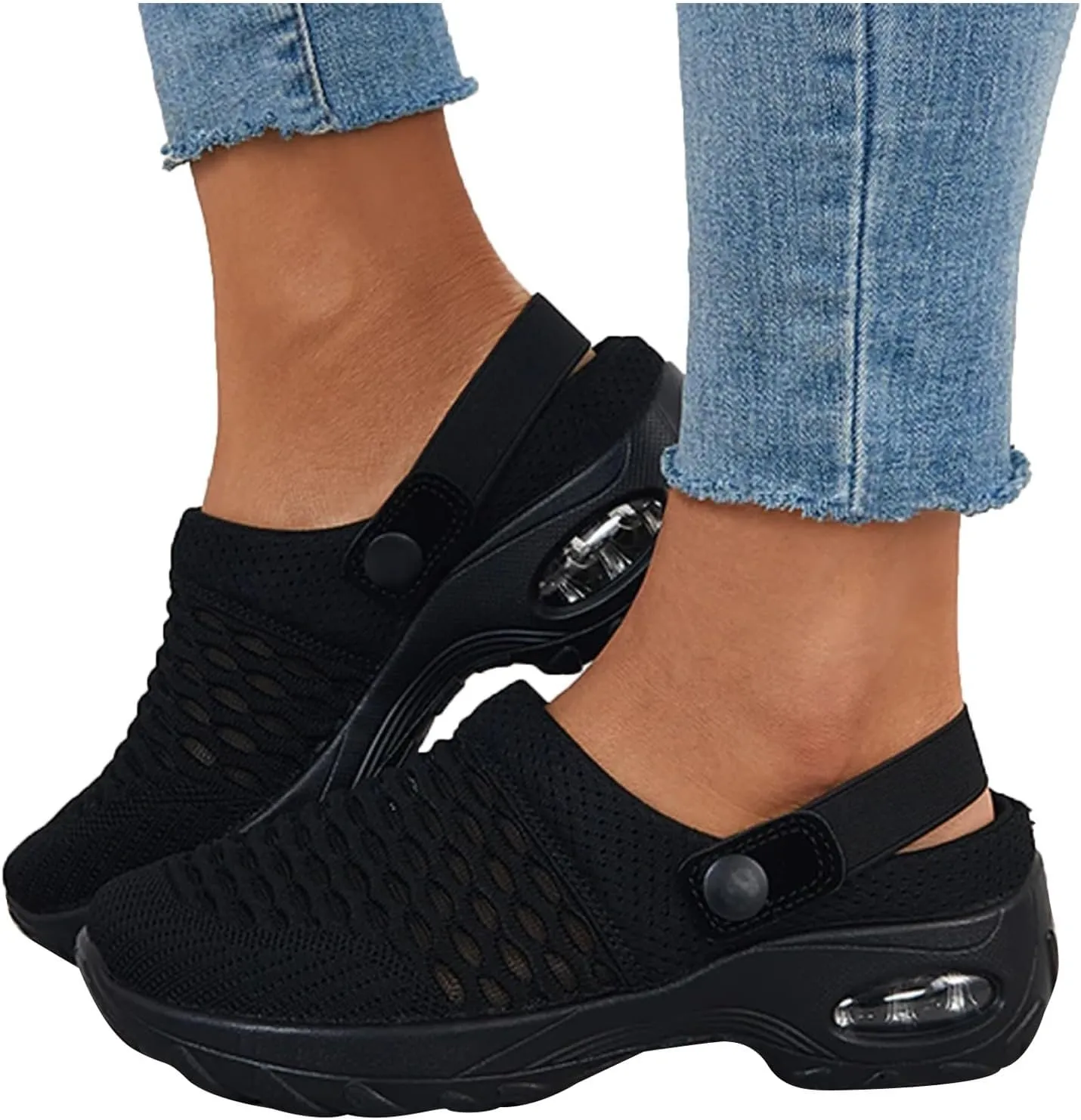 Orthopedic Clogs for Women Air Cushion Nurse Mules Clogs Comfort Walking Platform Slippers Lightweight Womens Sandals