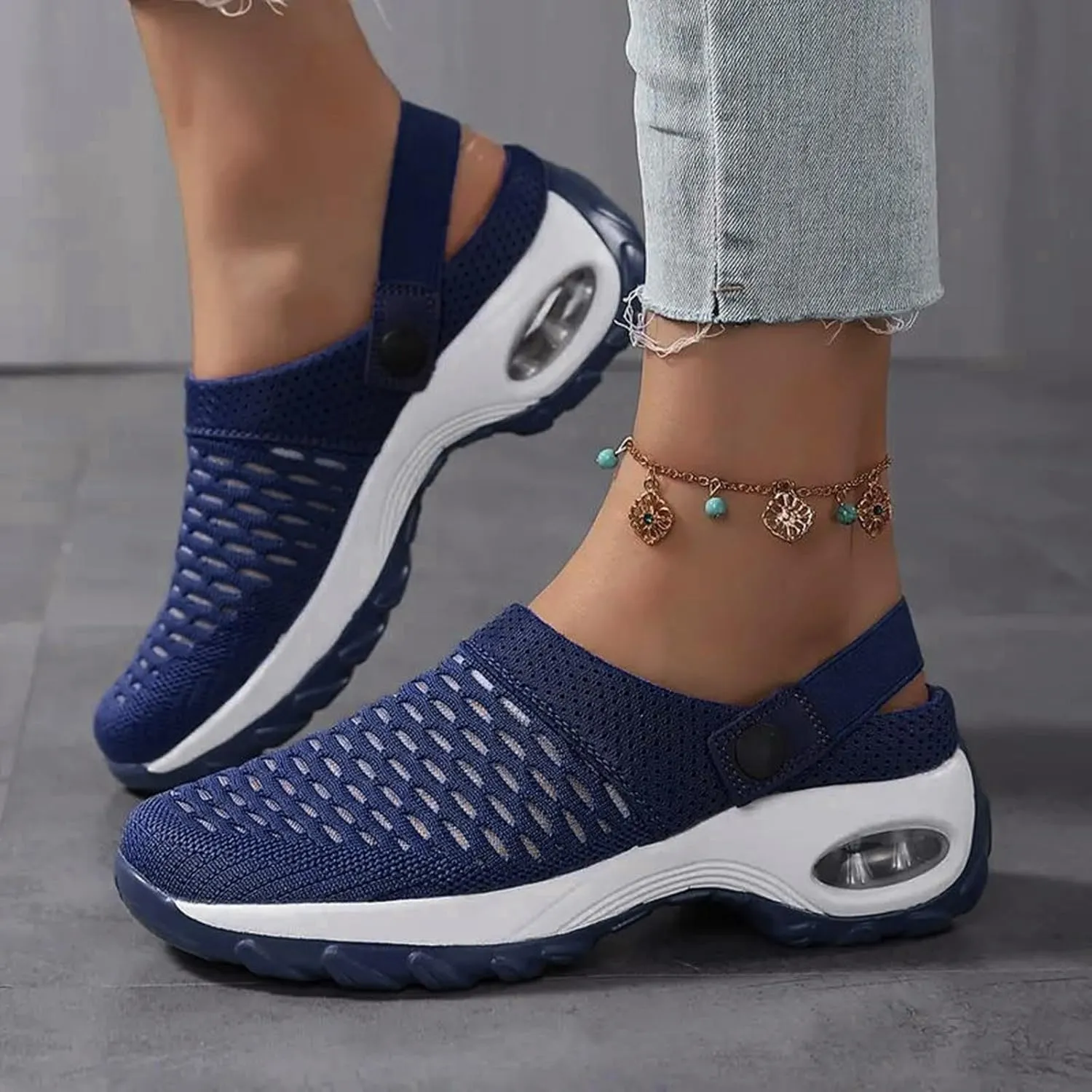 Orthopedic Clogs for Women Air Cushion Nurse Mules Clogs Comfort Walking Platform Slippers Lightweight Womens Sandals