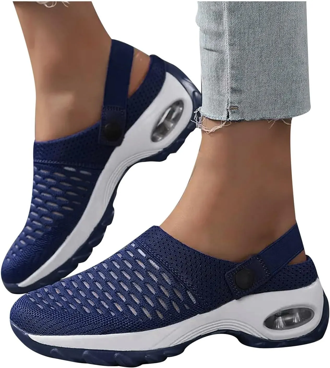 Orthopedic Clogs for Women Air Cushion Nurse Mules Clogs Comfort Walking Platform Slippers Lightweight Womens Sandals
