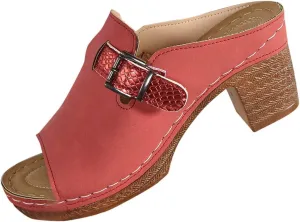 Orthopedic Heels for Women Comfy Chunky Block Sandals with Arch Support Slip on Heels Dressy Summer Pumps Shoes 2025