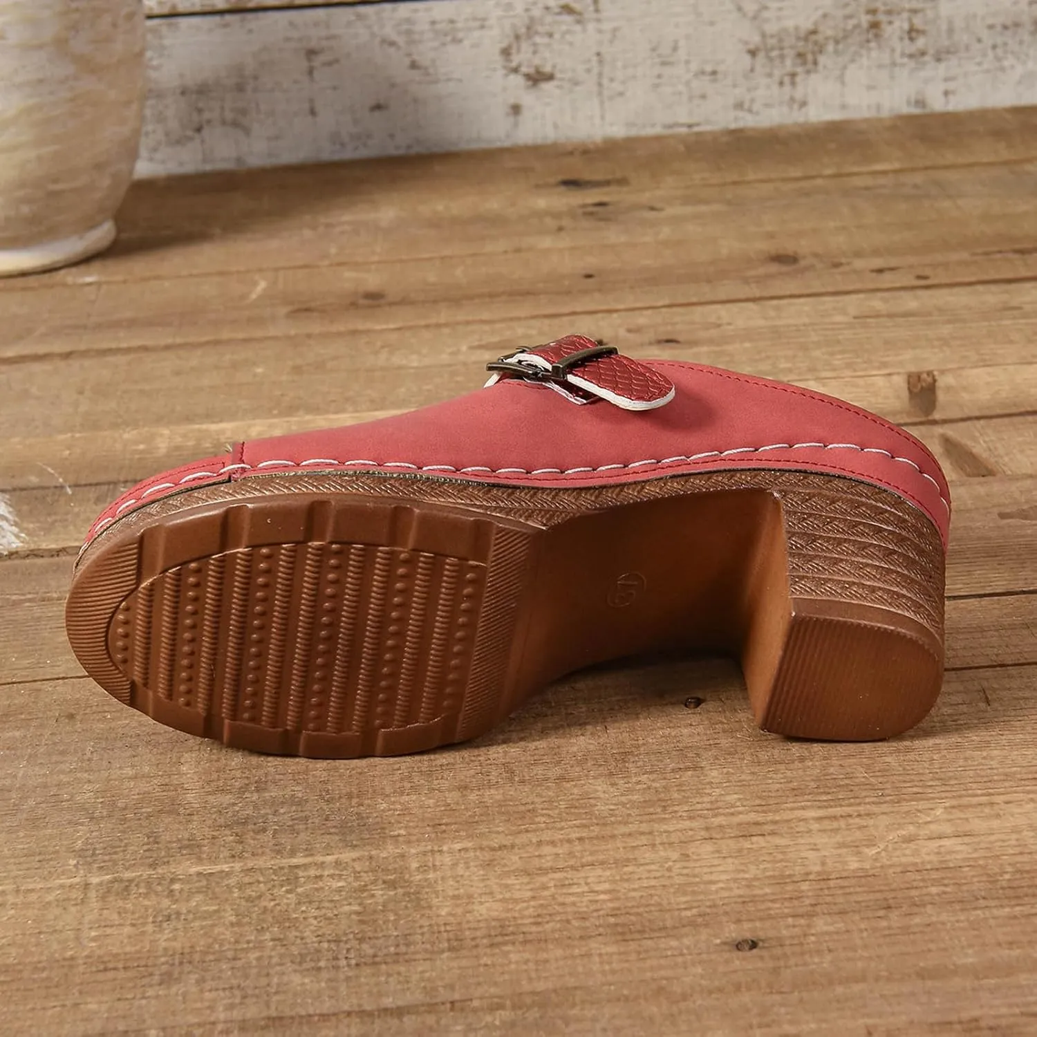 Orthopedic Heels for Women Comfy Chunky Block Sandals with Arch Support Slip on Heels Dressy Summer Pumps Shoes 2025