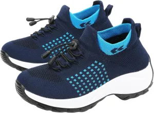 Orthopedic Shoes for Women Plantar Fasciitis,Breathable Walking Sneakers for Women,Slip on Trainers with Arch Support,Womens Air Cushion Sneakers Ortho Stretch Cushion Shoes