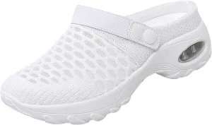 Orthopedic Shoes for Women Slip On,Air Cushion Platform Clogs Breathable Mesh Womens Mules Outdoor Walking Sandals