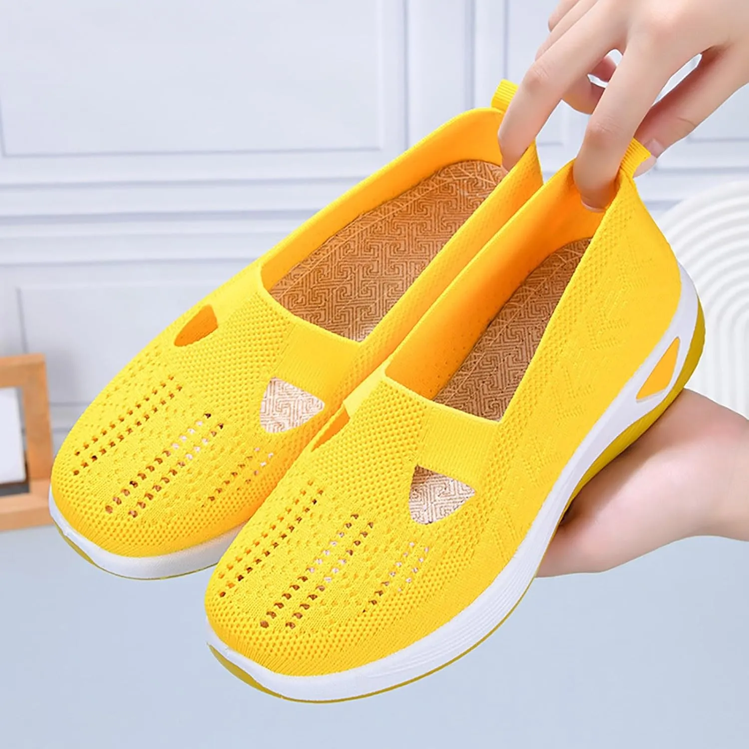 Orthopedic Shoes for Women Wide Width Breathable Walking Comfortable Non Slip Service Lightweight Sneakers