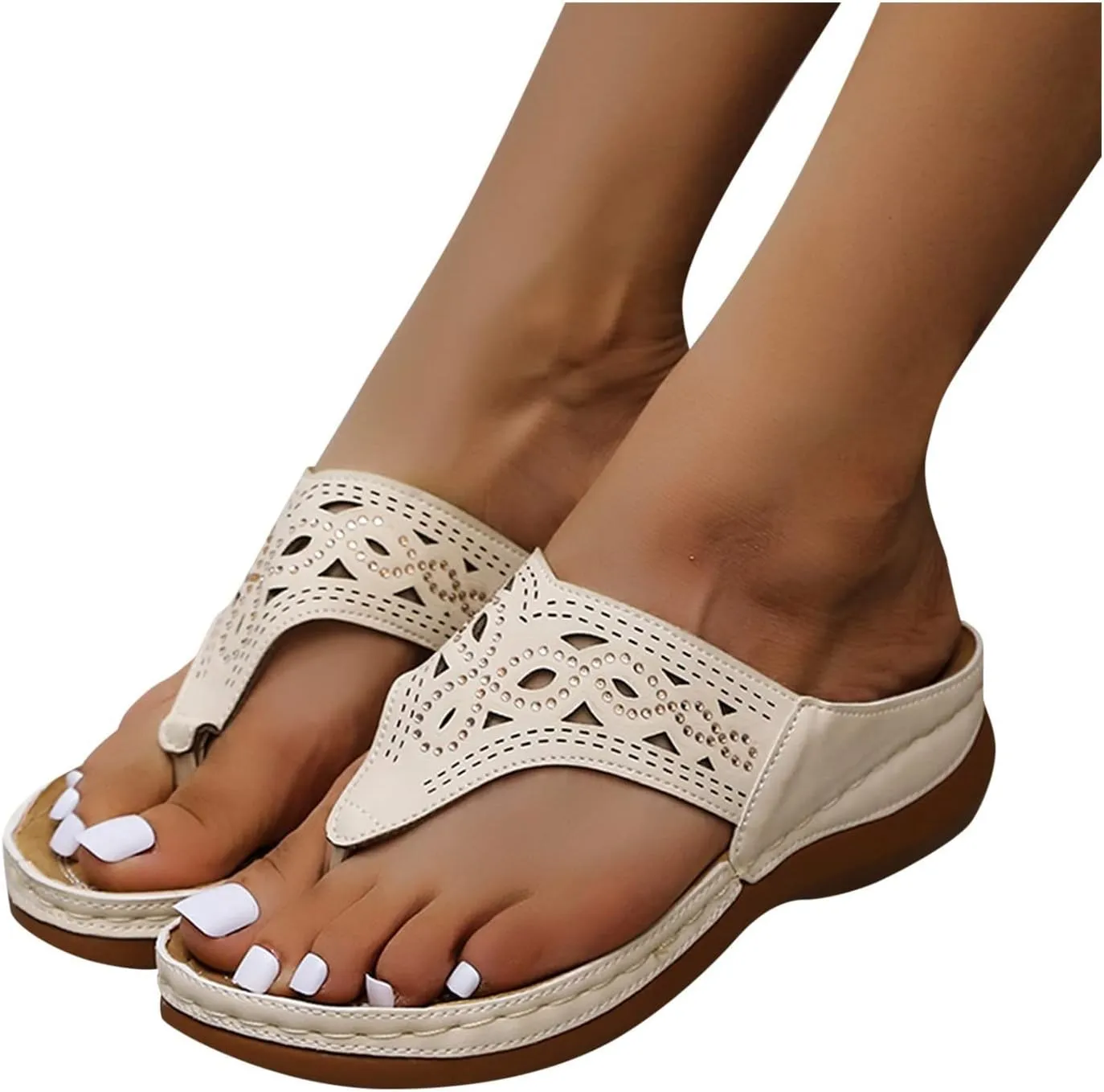 Orthopedic Slides for Women with Arch Support Summer Sandals Comfortable Walking Shoes Lightweight Adjustable Straps Beach Casual Outdoor Recovery Footwear