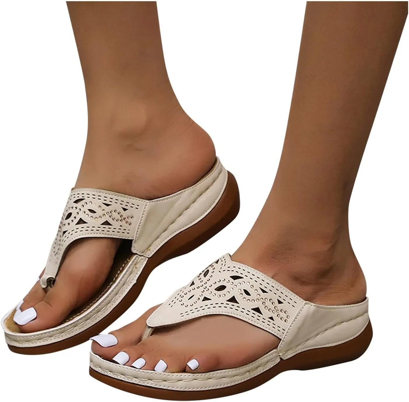 Orthopedic Slides for Women with Arch Support Summer Sandals Comfortable Walking Shoes Lightweight Adjustable Straps Beach Casual Outdoor Recovery Footwear