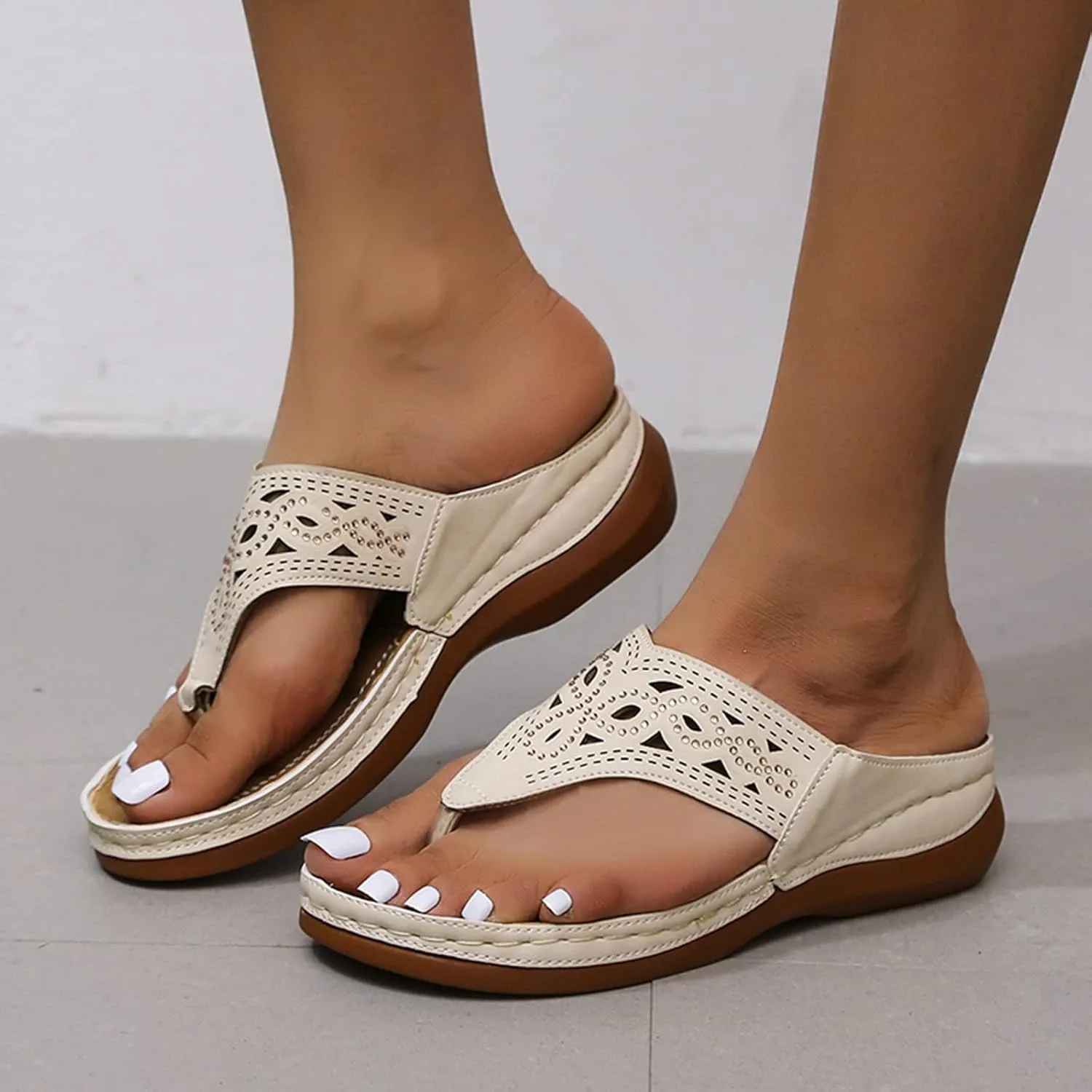 Orthopedic Slides for Women with Arch Support Summer Sandals Comfortable Walking Shoes Lightweight Adjustable Straps Beach Casual Outdoor Recovery Footwear