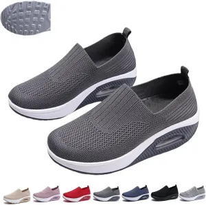 Orthopedic Sneakers for Women Slip-on Light Air Cushion Wedge Walking Shoes Mesh Arch Support Orthopedic Sneakers