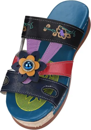 Orthotic Sandals for Women Adjustable Strap Arch Support Recovery Footwear Comfortable Walking Slides Plantar Fasciitis Relief Summer Outdoor